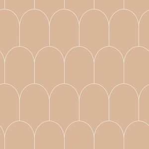 Esta behang Art Deco motief perzikroze 139218