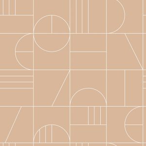 esta behang Art Deco motief perzik roze 139208