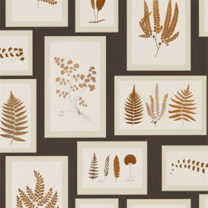 Sanderson behang woodland Gallery zwart/bruin