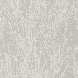 Sanderson behang Woodland met takjes grijs wit