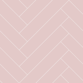 Esta behang Art Deco visgraat motief oudroze 139220