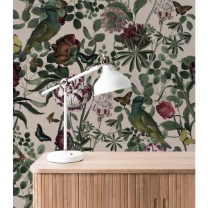 Kek fotobehang Bold Botanics Bird