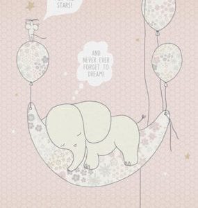 Behangexpresse Sofie & Junar - Elephant in the room pink INK7625
