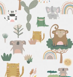 Behangexpresse Sofie & Junar - Jungle Party INK7657