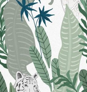 Behangexpresse Sofie & Junar - Peekaboo green INK7646
