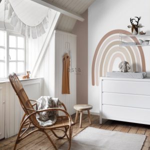 Esta Forest Friends fotobehang met regenboog 159053