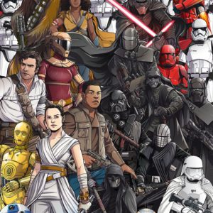 Komar fotobehang DX4-075 Star Wars Retro Cartoon