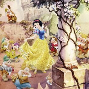 Komar fotobehang 4-494 Dancing Snow White