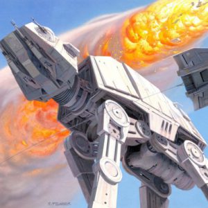 Komar fotobehang DX10-053 Star Wars Classic RMQ Hoth Battle At-At