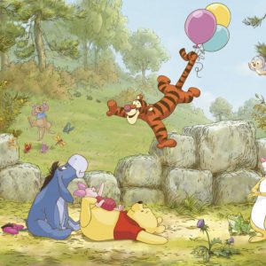 Komar fotobehang 8-460 Winnie Pooh Ballooning