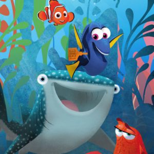 Komar fotobehang DX3-084 Finding Dory Aquarell
