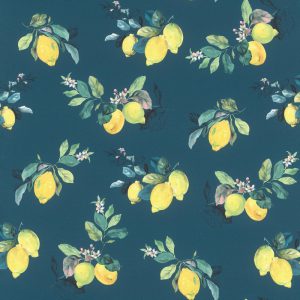 Petite Fleur behang met citroenen