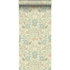 Esta behang Vintage Flowers bloemen en vogels 139323