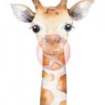 rasch bambino 253306 giraffe fotobehang 150 x 300cm hoog