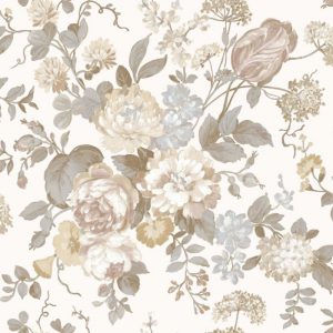 Blooming Garden 6 behang met bloemen