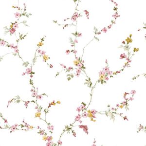 Blooming Garden 6 behang met bloemenstrengen