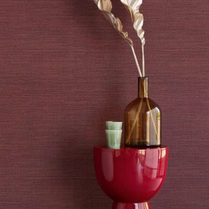 Eijffinger Canvas behang Grasscloth bordeaux