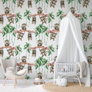Kids Walls fotobehang met aapjes