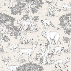 Kids Walls behang bosdieren