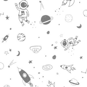 Kids Walls behang outerspace/astronouten