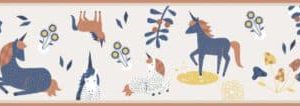 Kids Walls behangrandje met unicorns