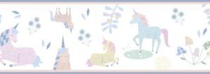 Kids Walls behangrand met unicorns