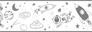 Kids Walls behangrandje outerspace /astronouten