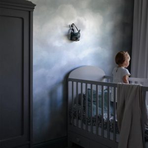 Playful Rooms behangwand Wolken blauw grijs