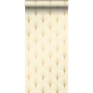 Esta behang Artdeco beige/goud 139458