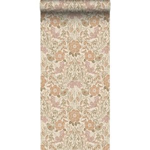 Esta behang Vintage Flowers bloemen en vogels 139566