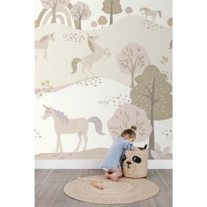 Esta fotobehang Forest Friends Unicorns  159238
