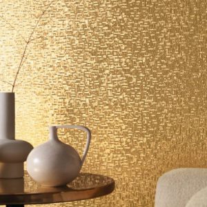 Casamance behang Métal Textures Pyrite GOUD