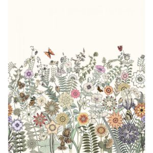 Esta fotobehang Vintage flowers 159107