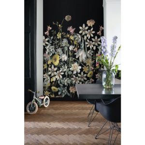 Esta fotobehang Vintage flowers 159216