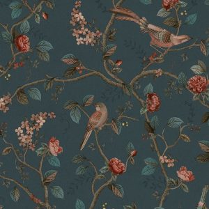 Eijffinger PIP 6 behang Good Nightingale blauw