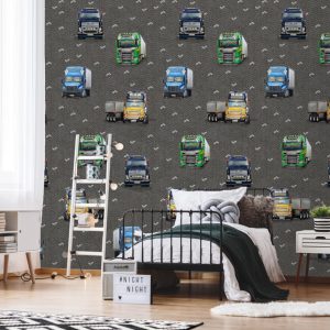 Behangexpresse Olive&Noah Wallprint Truck Life Anthra