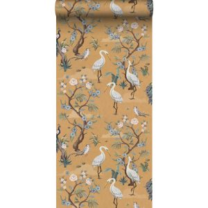 Esta behang vintage flowers kraanvogels  139707