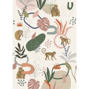 Esta fotobehang  Jungle/aapjes 159245