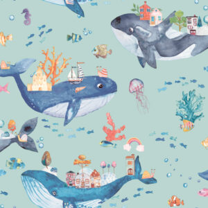 Dream Catcher behang met walvis