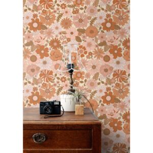 Esta behang met behang Retro bloemen 130961