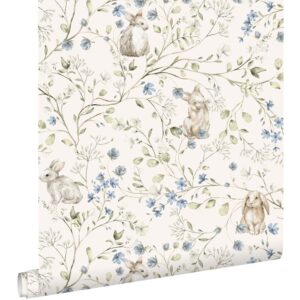 Esta behang met konijntjes 131138