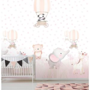 Dutch Cute Walls behang Balloon wagon