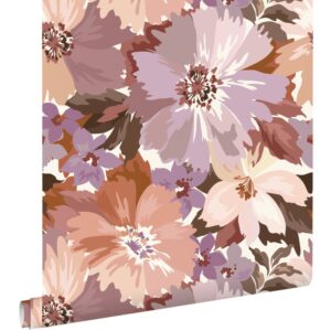 Esta behang met bloemen 131266