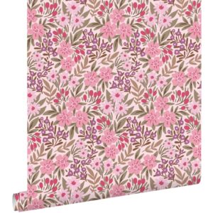 Esta behang met bloemen 131446