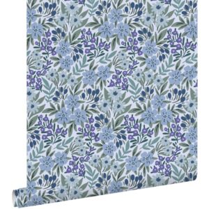 Esta behang met bloemen 131447