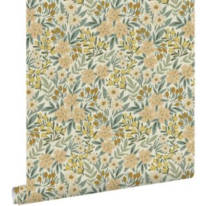 Esta behang met bloemen 131448