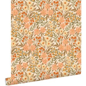 Esta behang met bloemen 131449