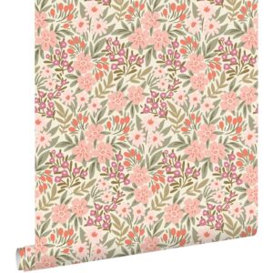 Esta behang met bloemen 131450