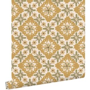 Esta behang met  vintage flowers bloemen 131503