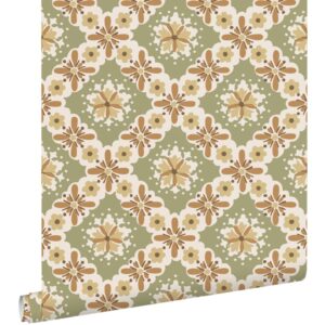 Esta behang met  vintage flowers bloemen 131504